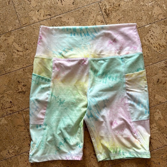 Scorpio Sol Pants - Pastel Tye Dye Bike shorts